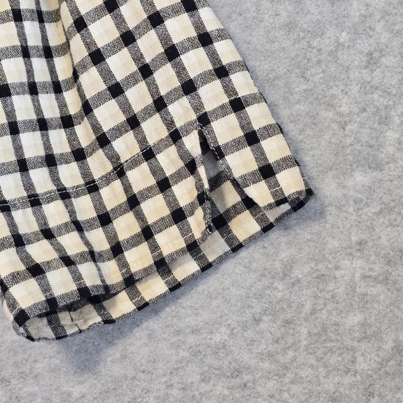 Cabin Creek Womens Floral Embroidered Cottage Button Up Plaid Shirt XLP Country - Picture 10 of 12